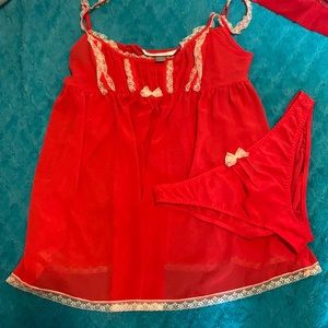 VS Red and Off white Teddy